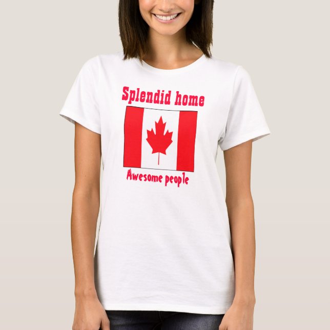 pessoas incríveis e camisetas do Canadá (Frente)