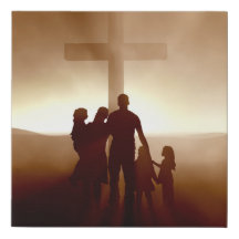 Pessoas na Cruz de Jesus Cristo Christian