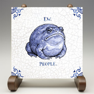 Pessoas Nojentas Sapo Delft Azul Estilo Holandês 