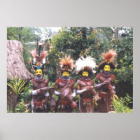 Pessoas tribais de Papua-Nova Guiné, Poster