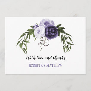 Pessoas Violetas Roxas Escuras Obrigado Cartões