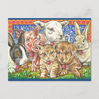 "Pet; Comida. Cartão Postal