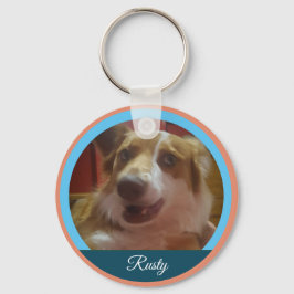 Pet Custom Photo and Name Chaveiro