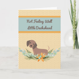 Pet Dachshund Obtenha Bolinhas E Flores De Cartão