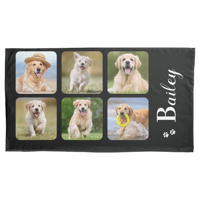 Pet Dog Personalizado Lover 6 Fotografia Nome do M (Frente)