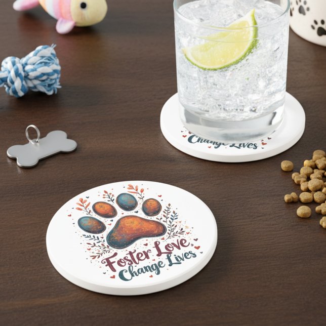 Pet Foster Parentes Adoram Porta copos (Pet Foster drinking coasters)