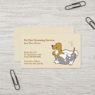 Pet Groomer Cartão de visita