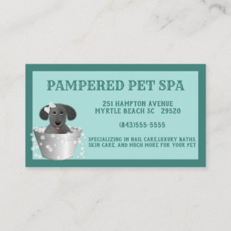 Pet Groomer Cartão de visita