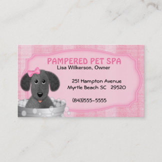 Pet Groomer Cartão de visita
