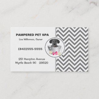 Pet Groomer Cartão de visita