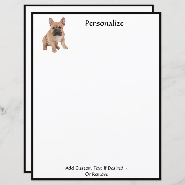 Pet Lover De Bulldog Francês Bonito Personalizado (Frente/Verso)