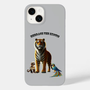 Pet Lover exótico com Tiger, Macaco e Macaw URM