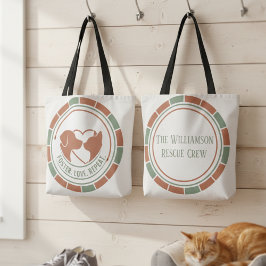 Pet Lover Tote Bag - Foster Love Repeat Design