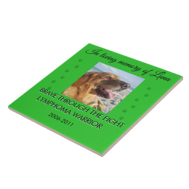 Pet Memorial 1 Photo - Brave Through The Fight  (Lateral)