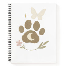 Pet Memorial Paw com Lua e Borboleta - Simpatia