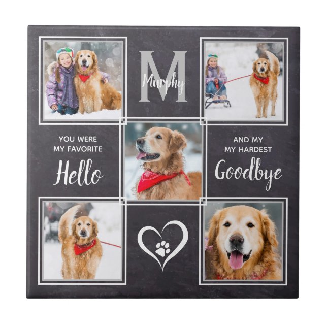 Pet Memorial Photo Collage Dog (Frente)