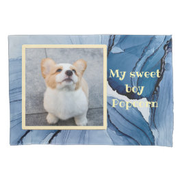 Pet photo - blue ink