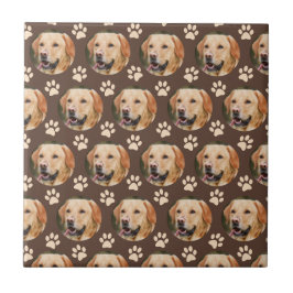 Pet Photo Pattern Dog Brown
