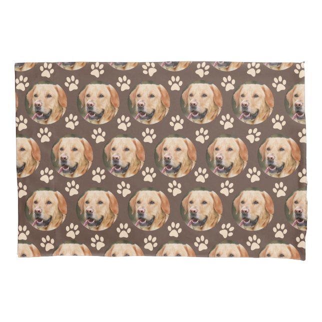 Pet Photo Pattern Personalizado Cão Marrom (Frente)