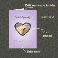 Pet simpatia personalizada fotografia e cartão de 