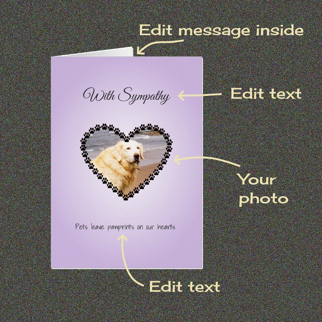 Pet simpatia personalizada fotografia e cartão de  (Criador carregado)