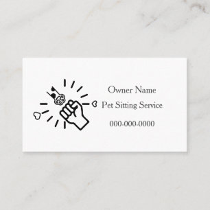 Pet sitter cartão de visita