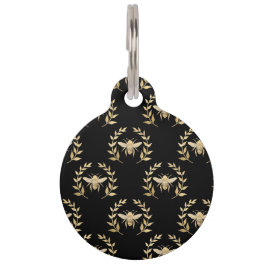Pet Tag Abelha ouro