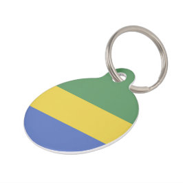Pet Tag Bandeira do Gabão