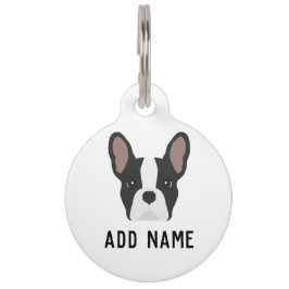 Pet Tag Cachorro Negro e Branco