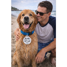 Pet Tag Citação Divertida com Número de Telefone | Nome Pe