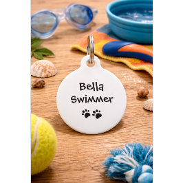 Pet Tag Citação Engraçada de Cachorro com Número de Telefo