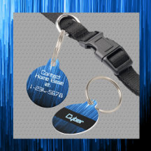 Cyberspace Techno Blue e Black Personalizados