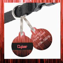 Cyberspace Techno Red e Black Personalizados