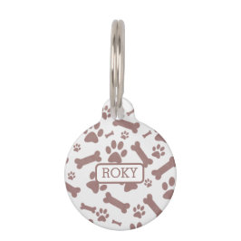 Pet Tag Etiquetas de ID de cão personalizadas com nome e i