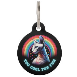 Pet Tag Gatos Sphynx Personalizados