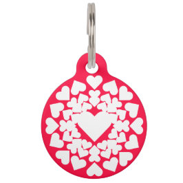 Pet Tag Herz ♥ Heart Sun neon