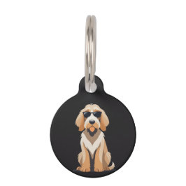 Pet Tag Lindíssimo Otterhound com Óculos de Sol