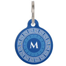 Monograma Personalizado da Chave Grega Arredondada