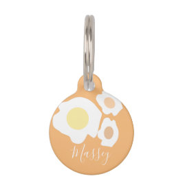 Pet Tag Nome do Padrão de Três Ovos