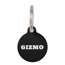 Nome Personalizado Negrito Cachorro Negro