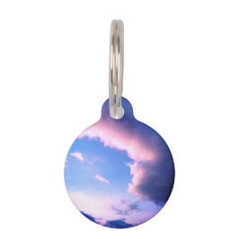 Pet Tag Nuvem rosa