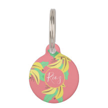 Padrão de Folhas de Banana Rosa Verde