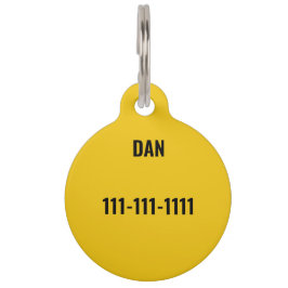 Pet Tag Placa de Identificação de Gato Personalizada com M