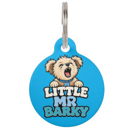 Pet Tag Placa de Identificação Little Mr Barky