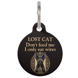 Pet Tag Placa de Identificação Personalizada de Gato Sphyn