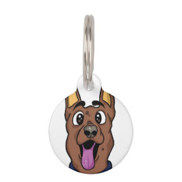 Pet Tag Placa redonda para mascotas