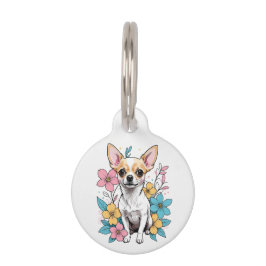Pet Tag Primavera Chihuahua