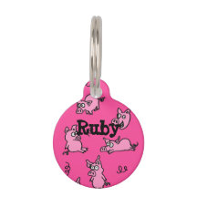 Pulseira de Identificação do Porco Rosa