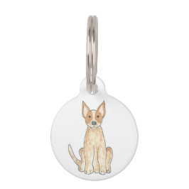 Pet Tag Tag vermelho da identificação do animal de