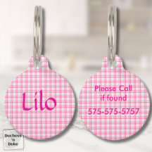 Xadrez Rosa e Branco Padrão